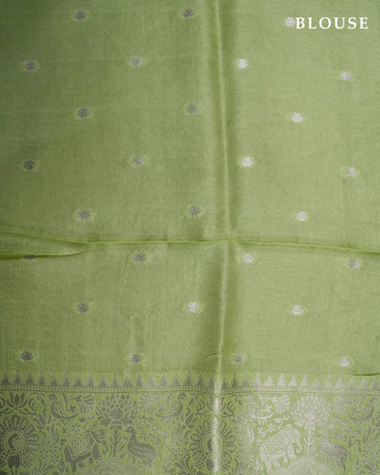 Green Color Silk Saree - Shop Vastram
