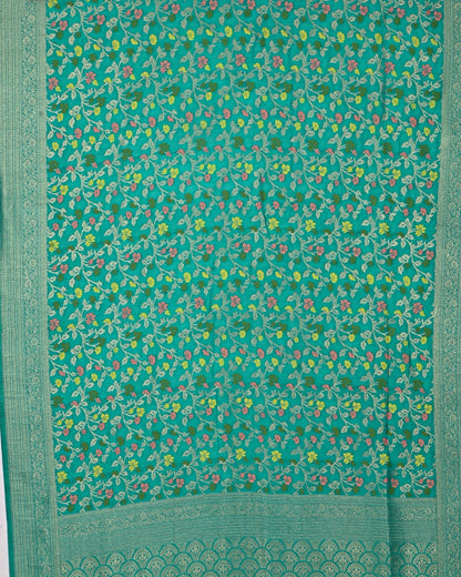Green color Silk Saree - Shop Vastram