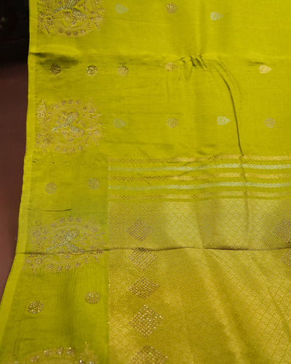 Green Color Silk Saree - Shop Vastram