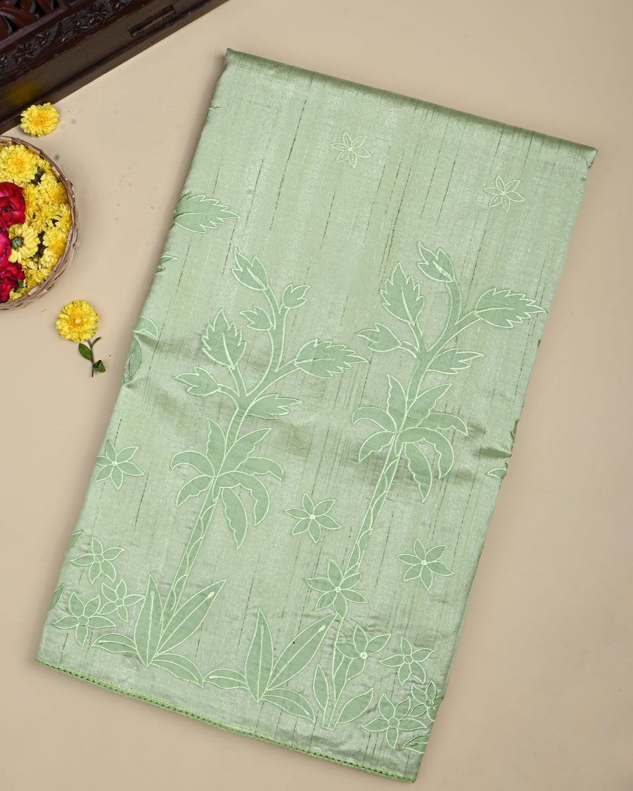 Green Color Silk Saree - Shop Vastram
