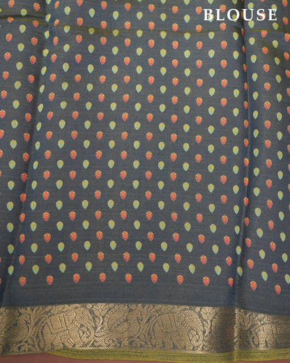 Green Color Tissue Saree - Shop Vastram