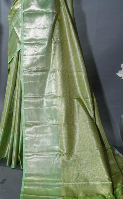 Green Kanchipuram Saree - Shop Vastram