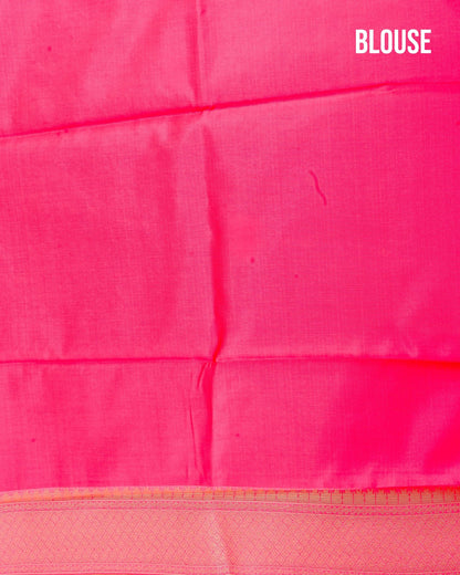 Green Silk Banarsi Saree - Shop Vastram