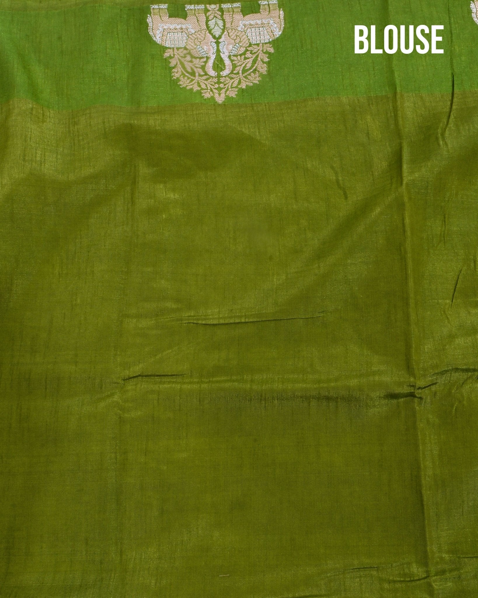 Green Silk Banarsi Saree - Shop Vastram
