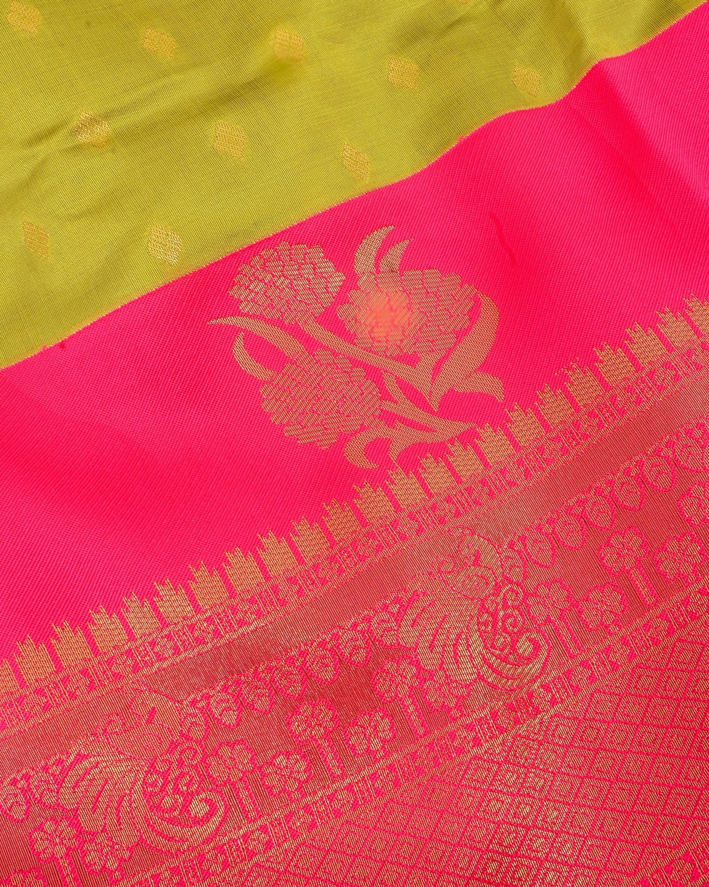 Green Silk Banarsi Saree - Shop Vastram