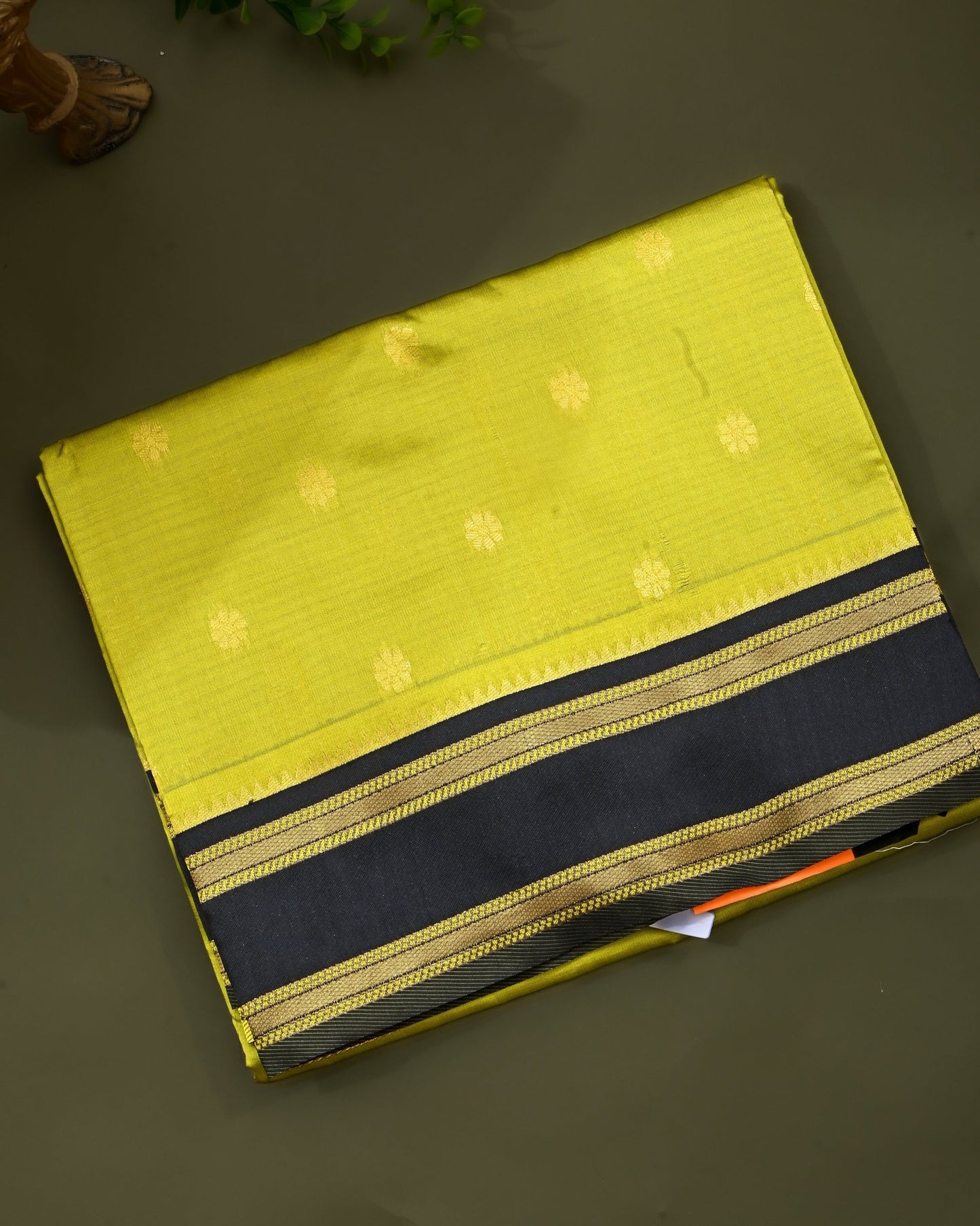 Green Silk Banarsi Saree - Shop Vastram