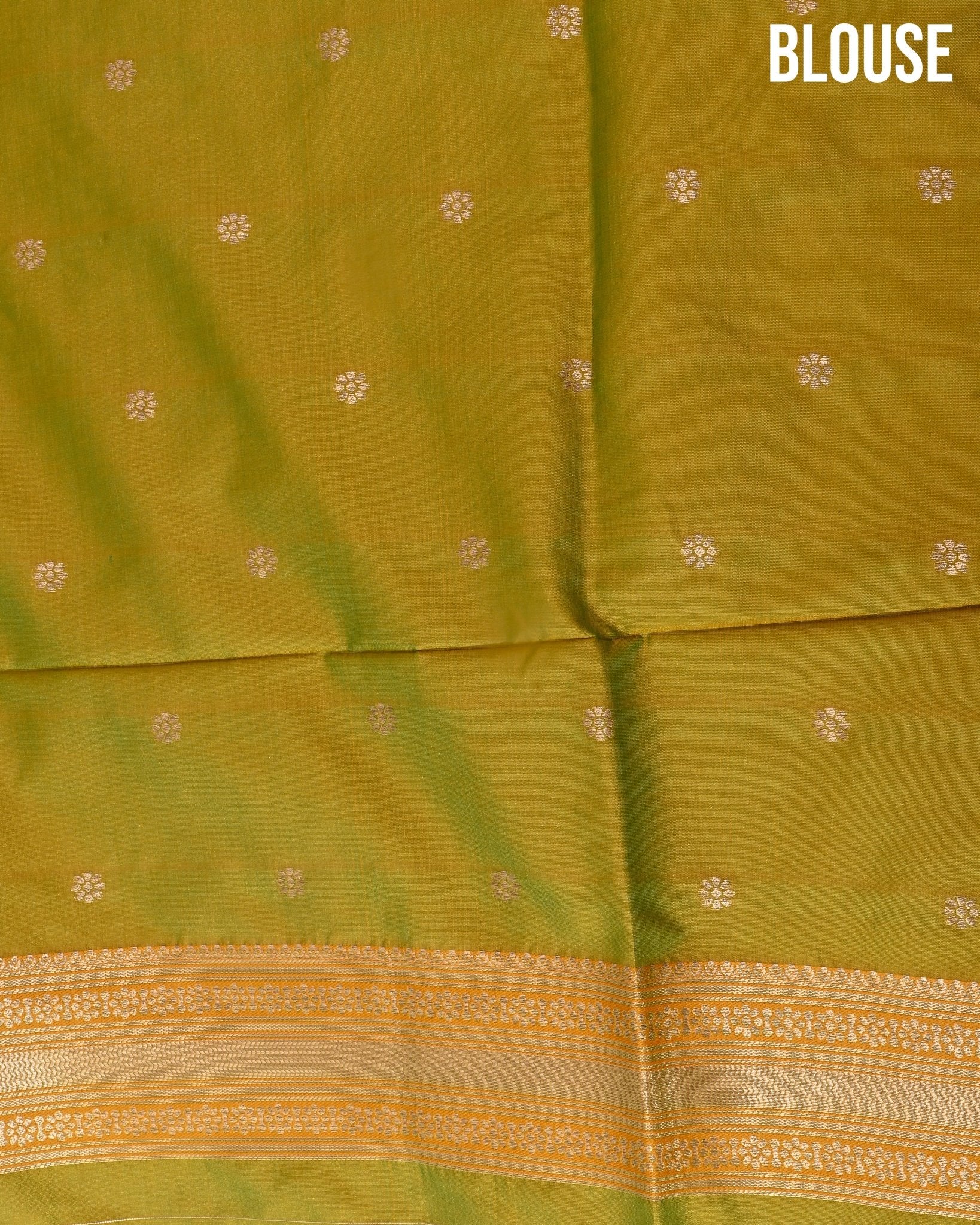 Green Silk Banarsi Saree - Shop Vastram