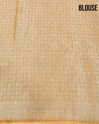 Green Tissue Banarsi Saree - Shop Vastram