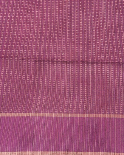 Green Tusser Banarsi Saree - Shop Vastram