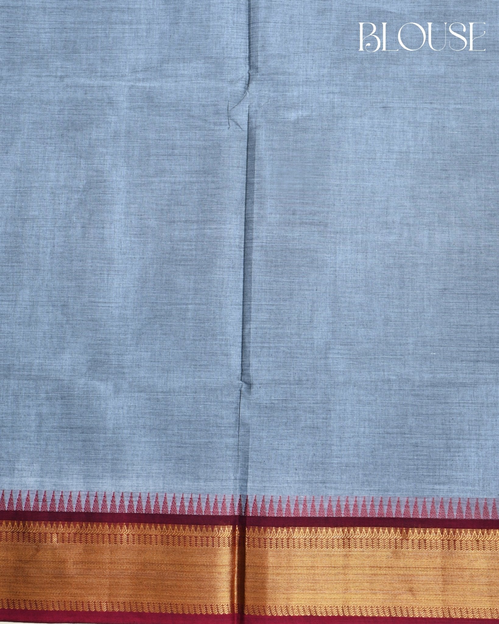 Grey Color Cotton Saree - Shop Vastram