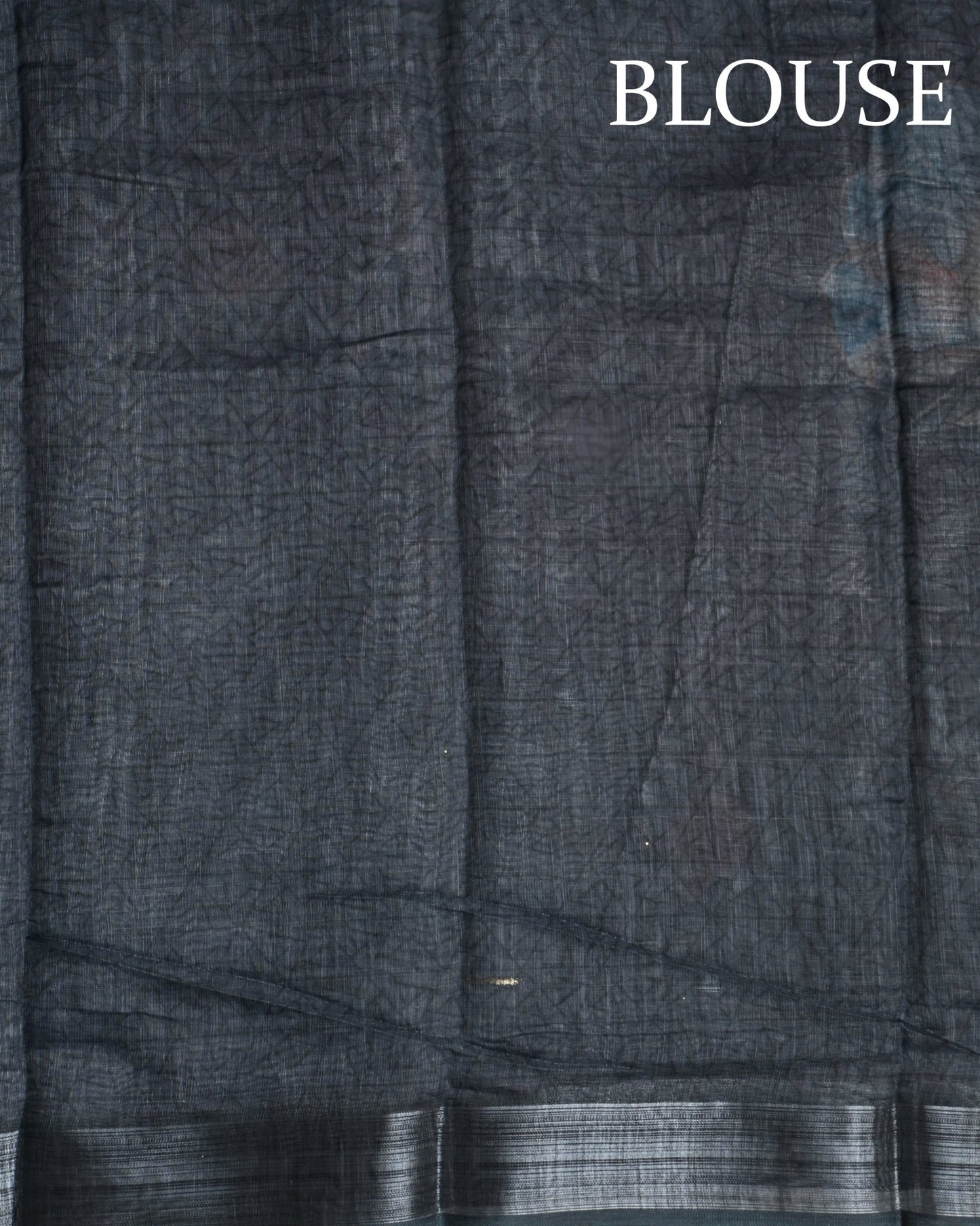 Grey Color Lenin Saree - Shop Vastram