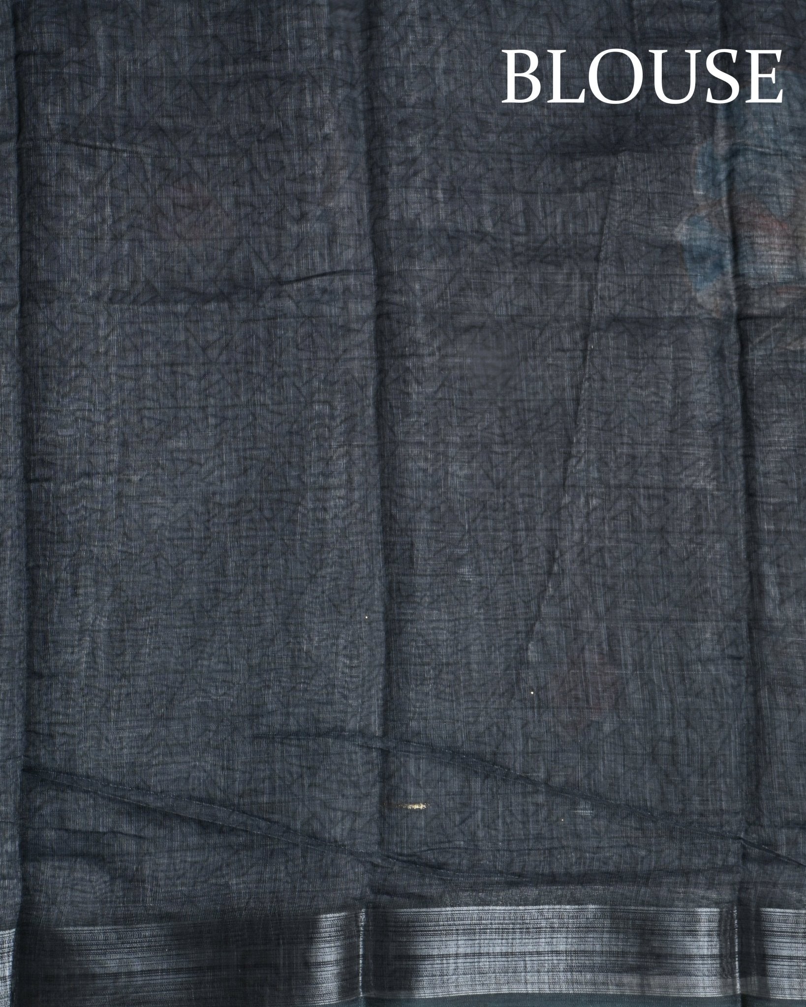 Grey Color Lenin Saree - Shop Vastram