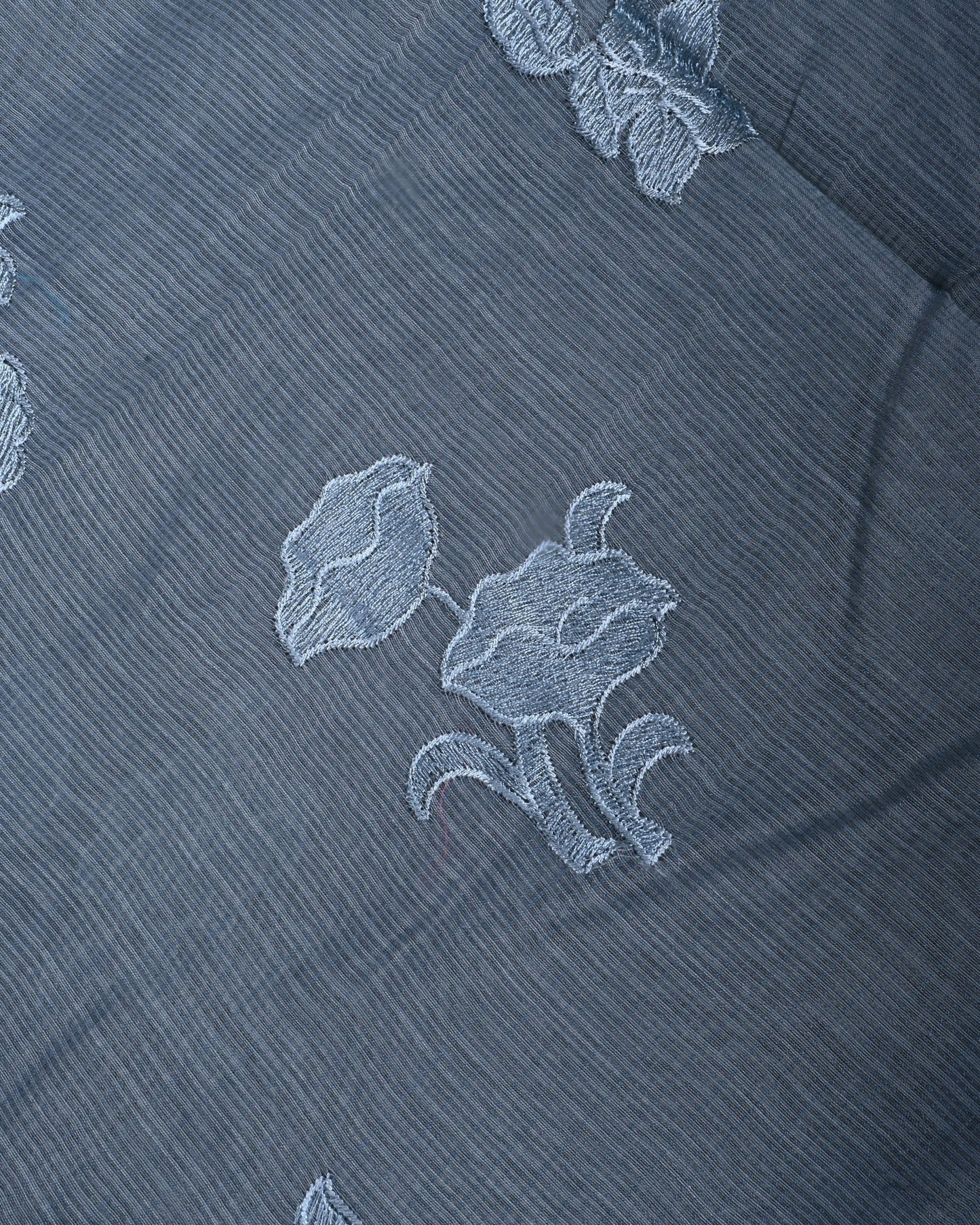 Grey Color Silk Kota Saree - Shop Vastram