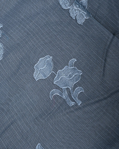 Grey Color Silk Kota Saree - Shop Vastram