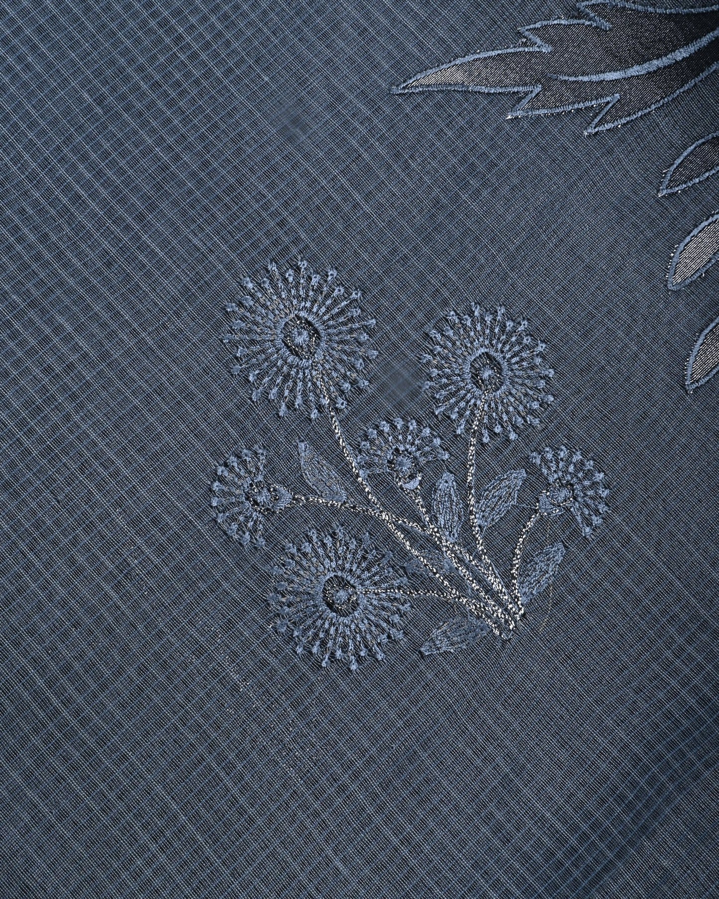 Grey Color Silk Kota Saree - Shop Vastram