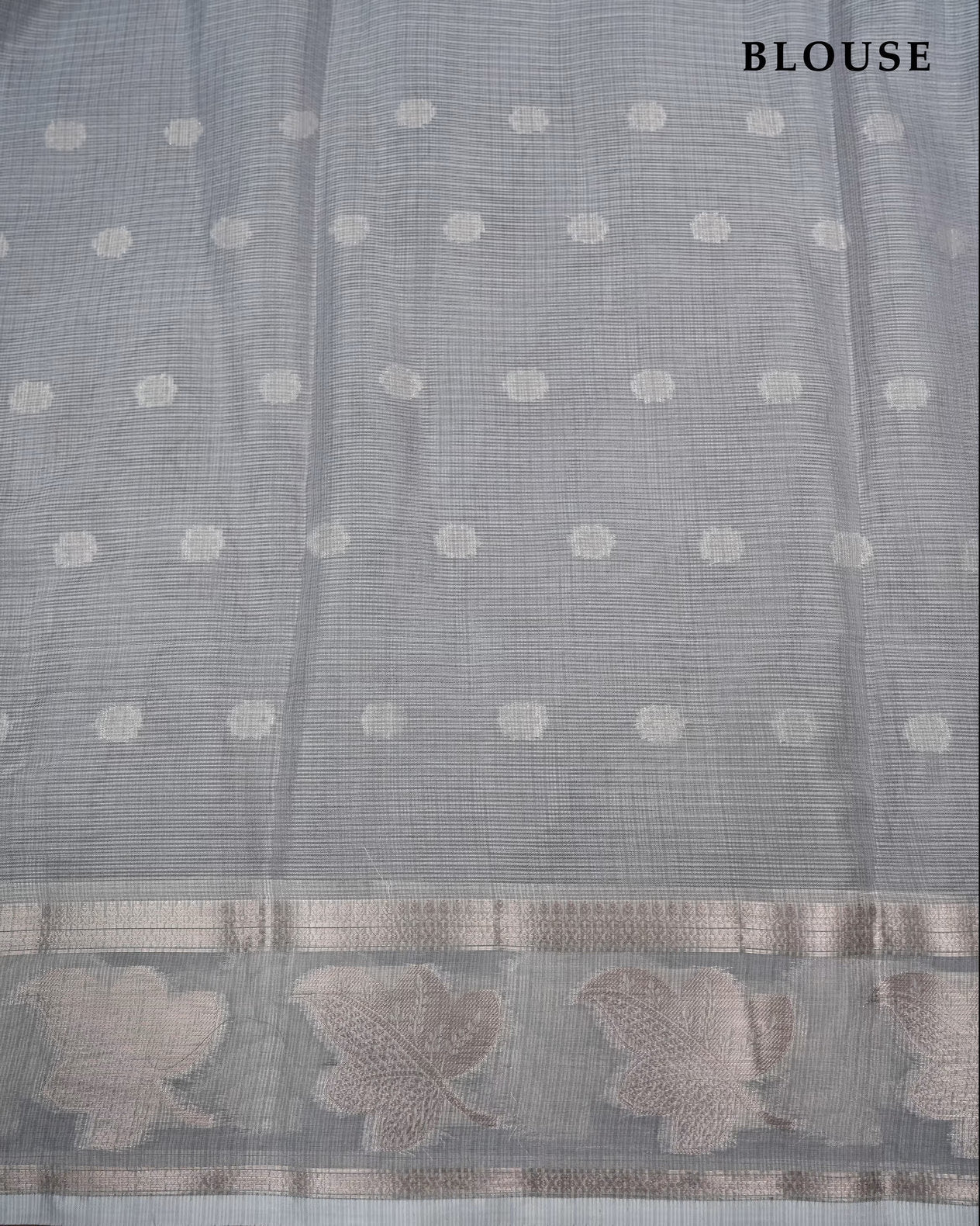Grey Color Silk Kota Saree - Shop Vastram