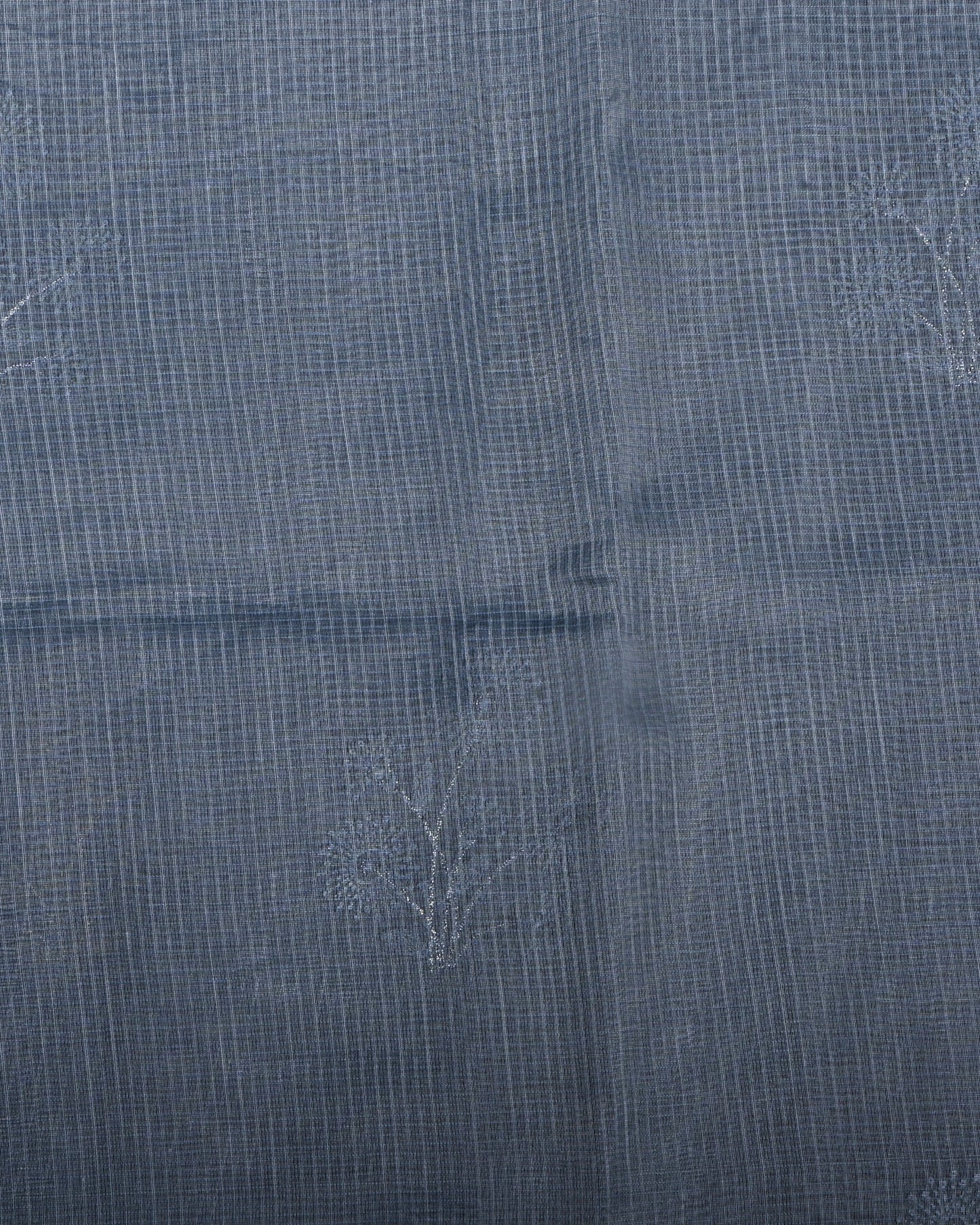 Grey Color Silk Kota Saree - Shop Vastram
