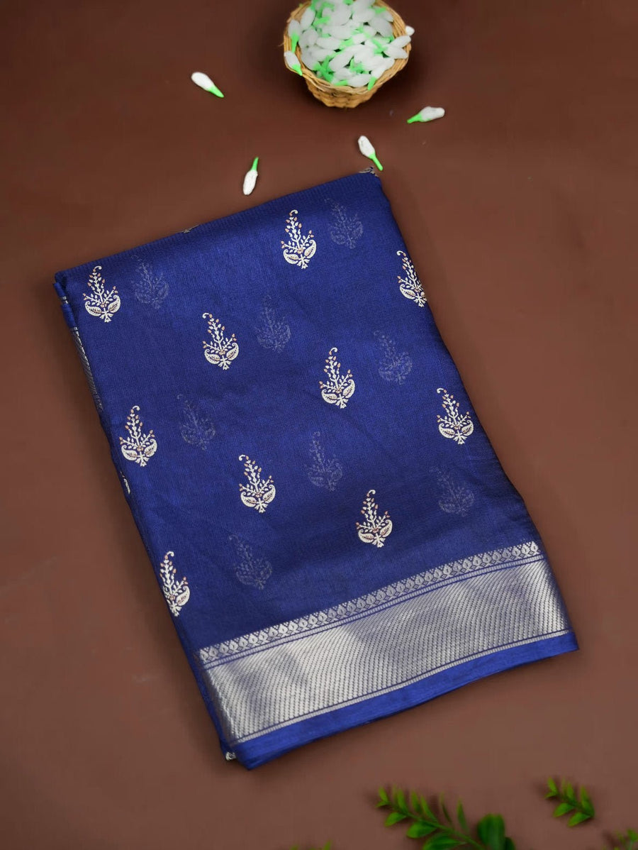 Grey Color Silk Saree - Shop Vastram