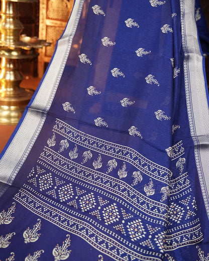 Grey Color Silk Saree - Shop Vastram