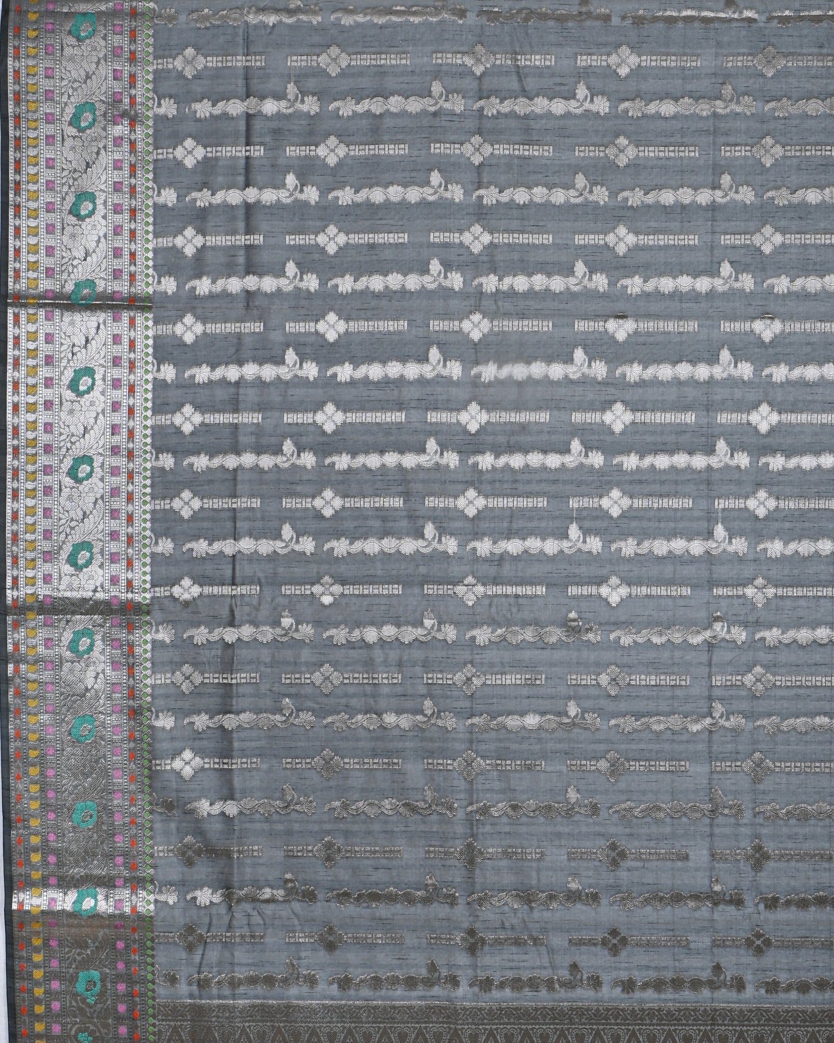 Grey color Silk Saree - Shop Vastram