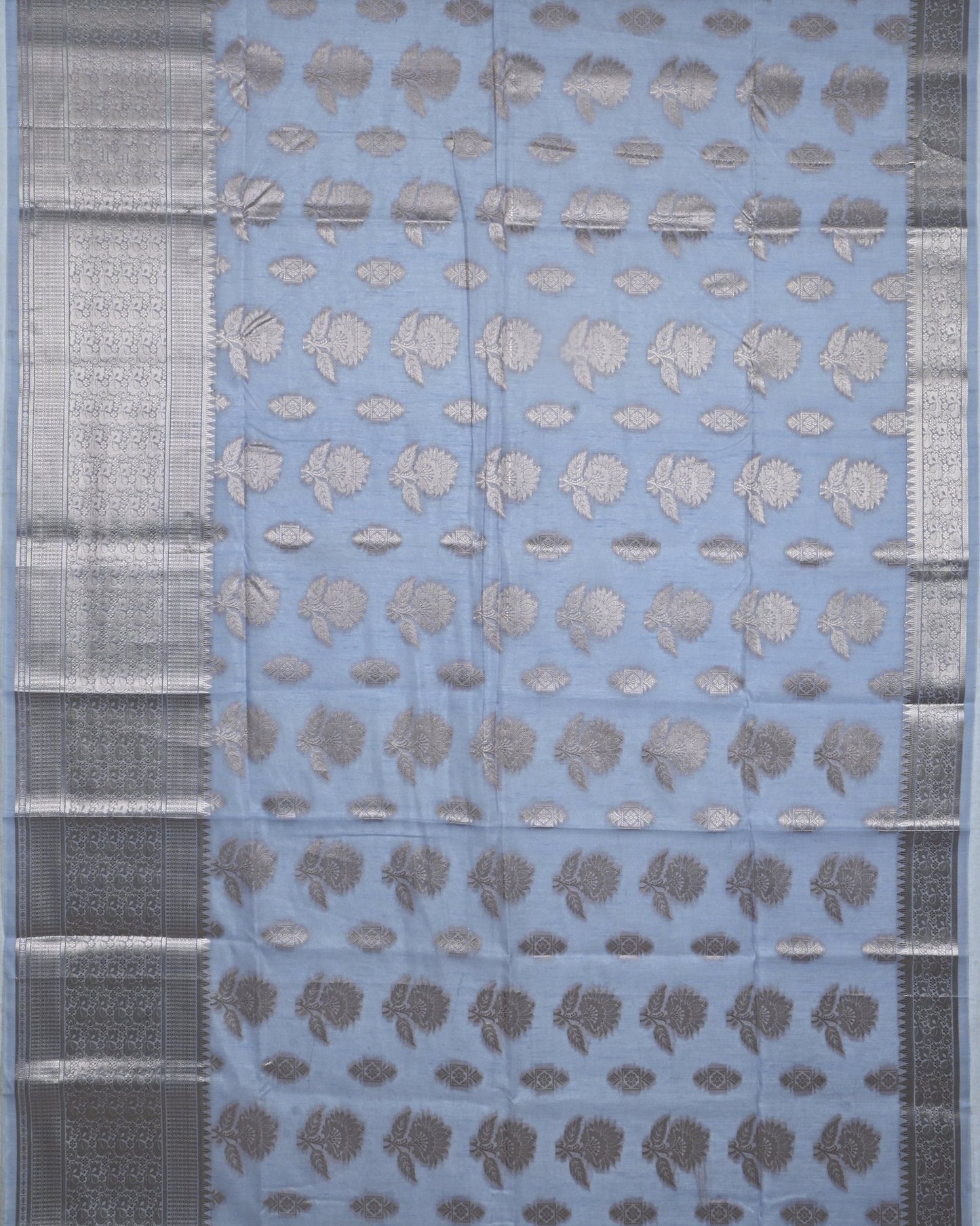 Grey color Silk Saree - Shop Vastram