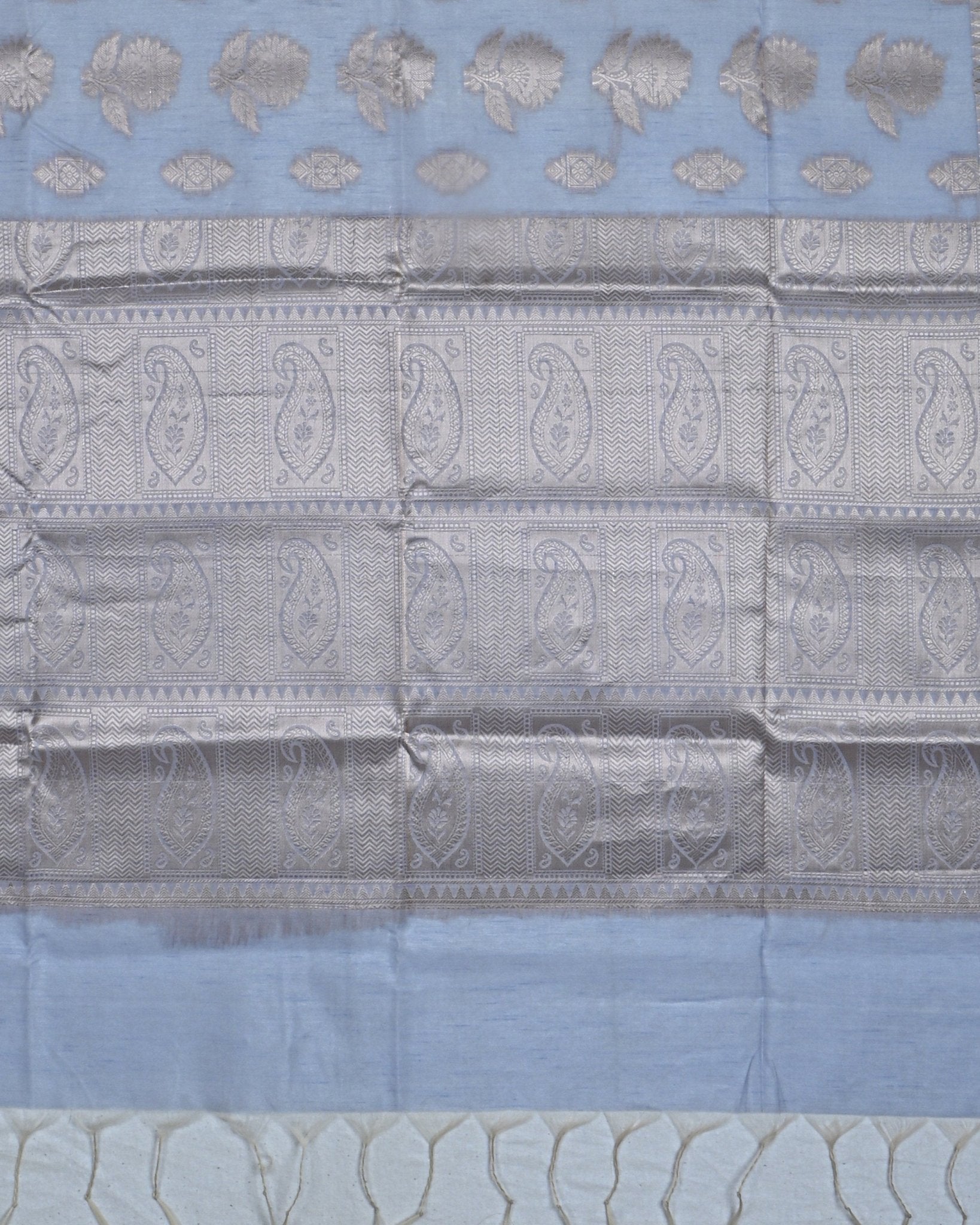 Grey color Silk Saree - Shop Vastram