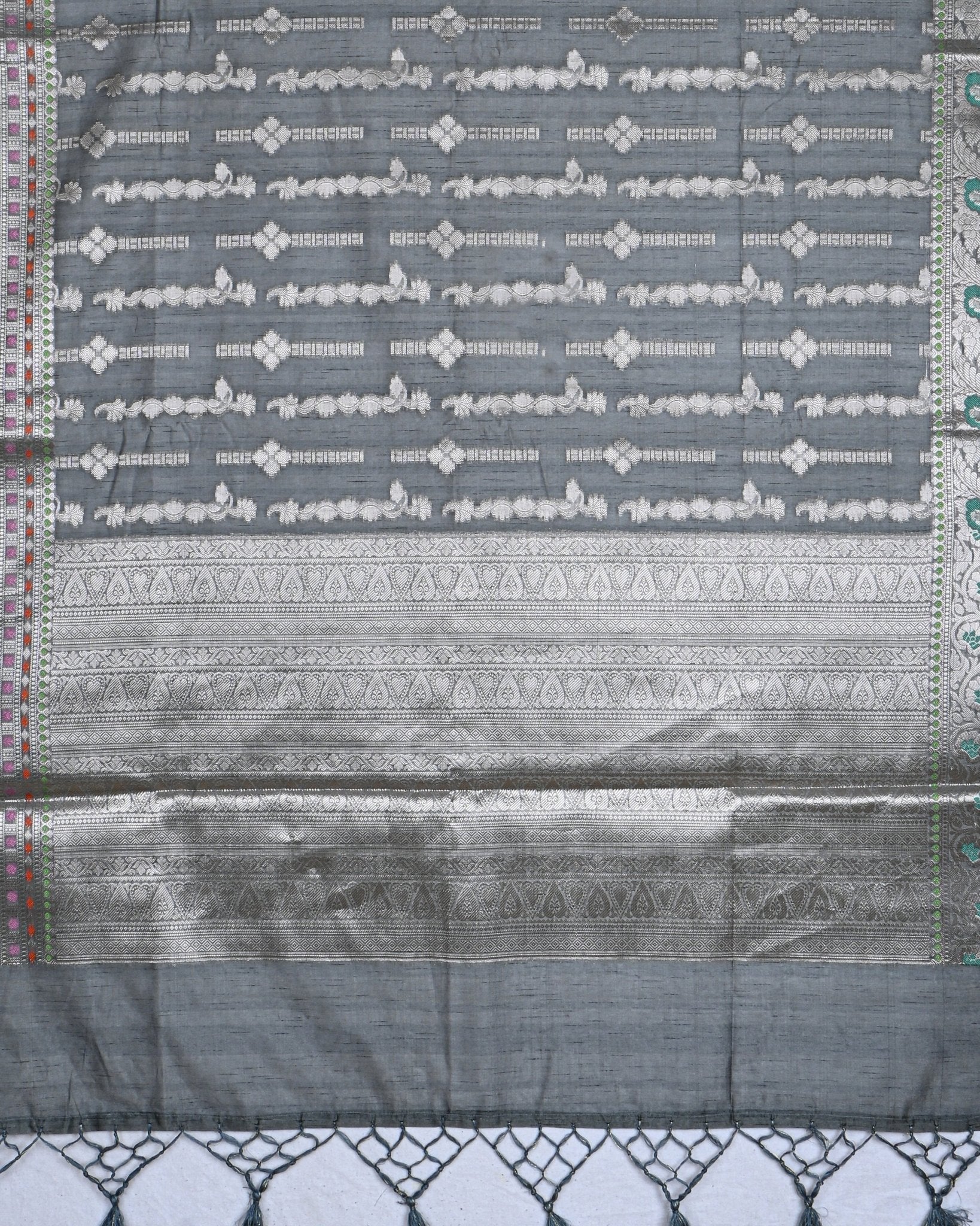Grey color Silk Saree - Shop Vastram
