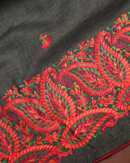 Grey Color Tusser Saree - Shop Vastram