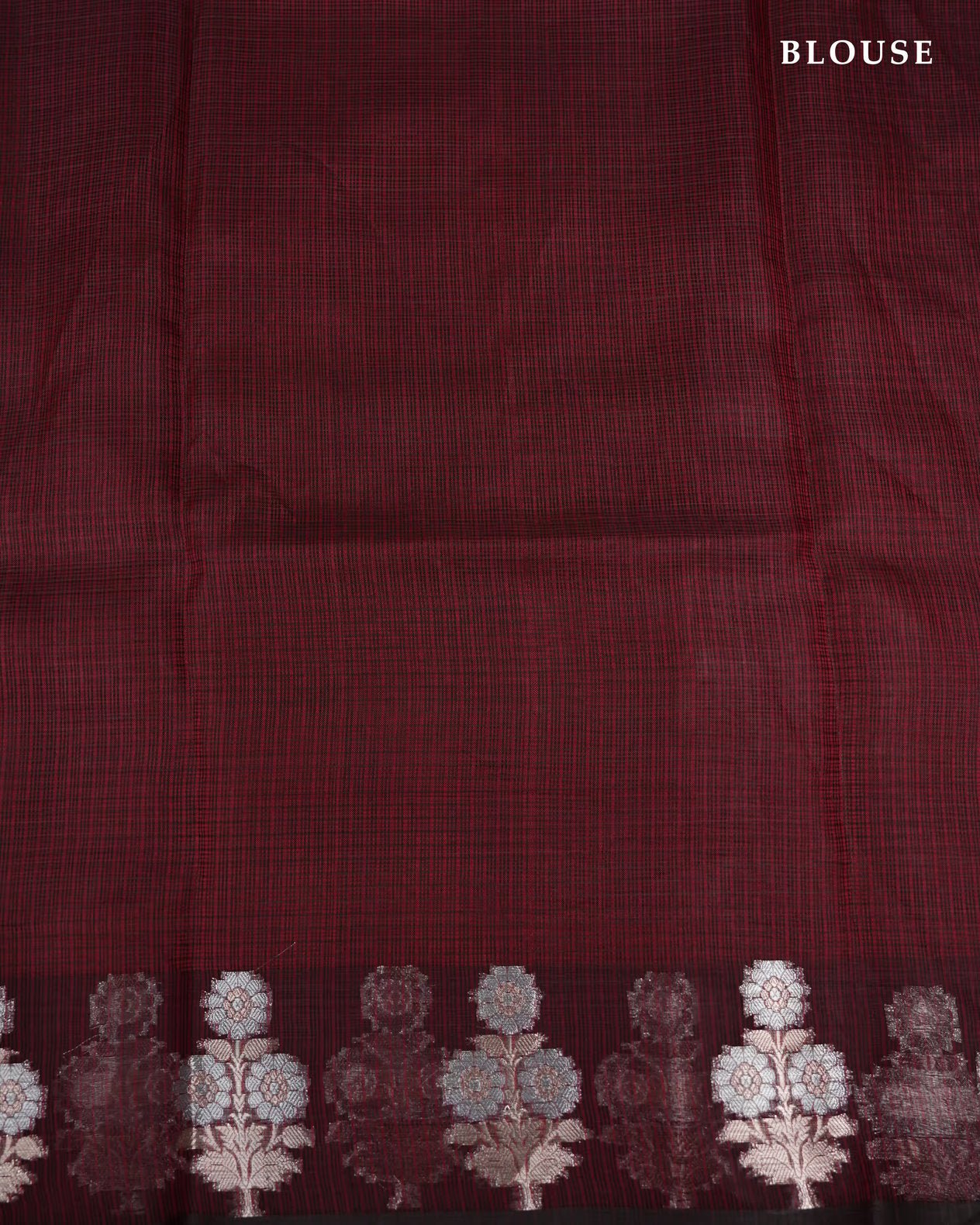 Maroon Color Silk Kota Saree - Shop Vastram