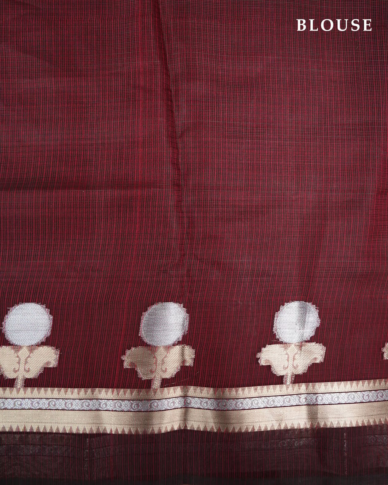 Maroon Color Silk Kota Saree - Shop Vastram