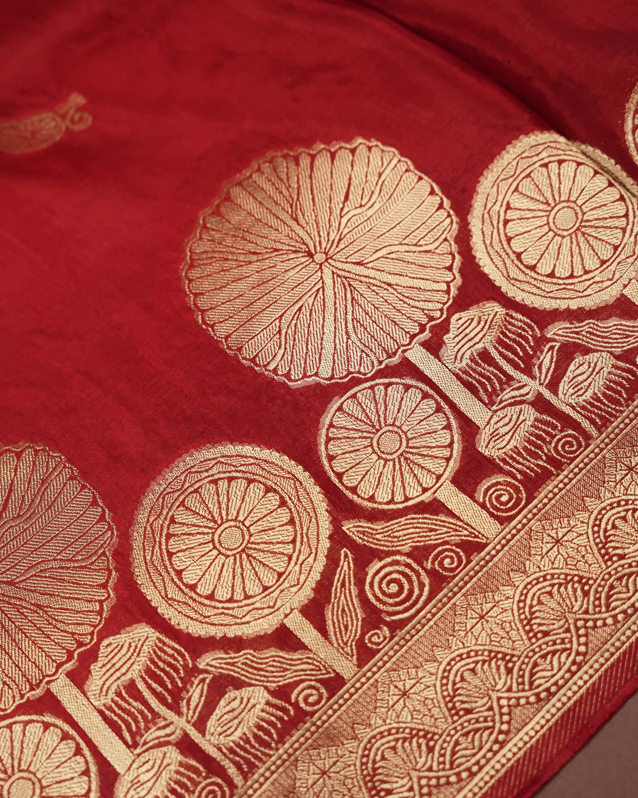 Maroon Color Silk Saree - Shop Vastram