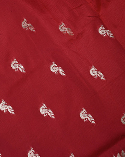 Maroon Color Silk Saree - Shop Vastram