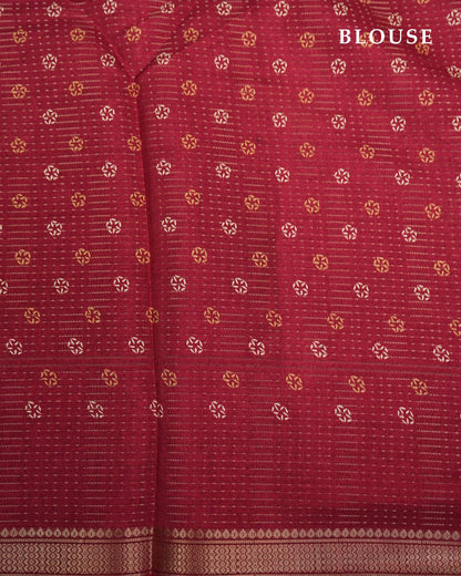 Maroon Color Silk Saree - Shop Vastram