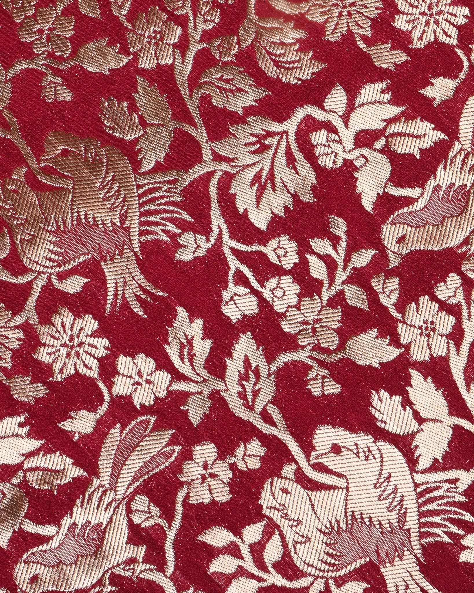 Maroon Color Silk Saree - Shop Vastram
