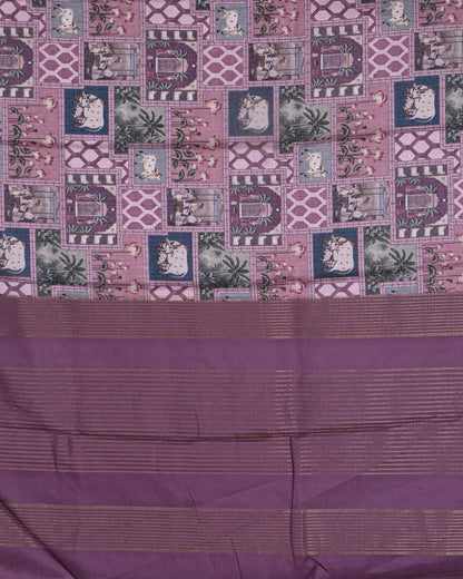 Multi color Silk Kota Saree - Shop Vastram