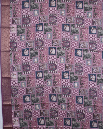 Multi color Silk Kota Saree - Shop Vastram