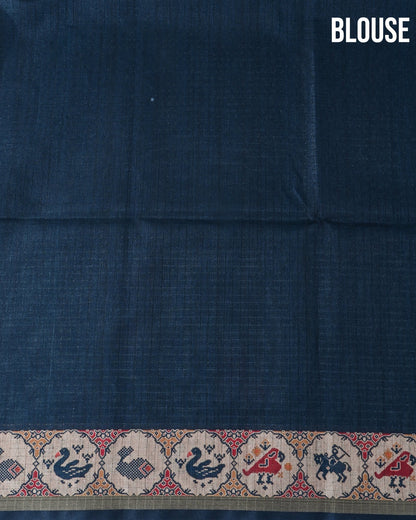Multi Colour Silk Printed Saree - Shop Vastram