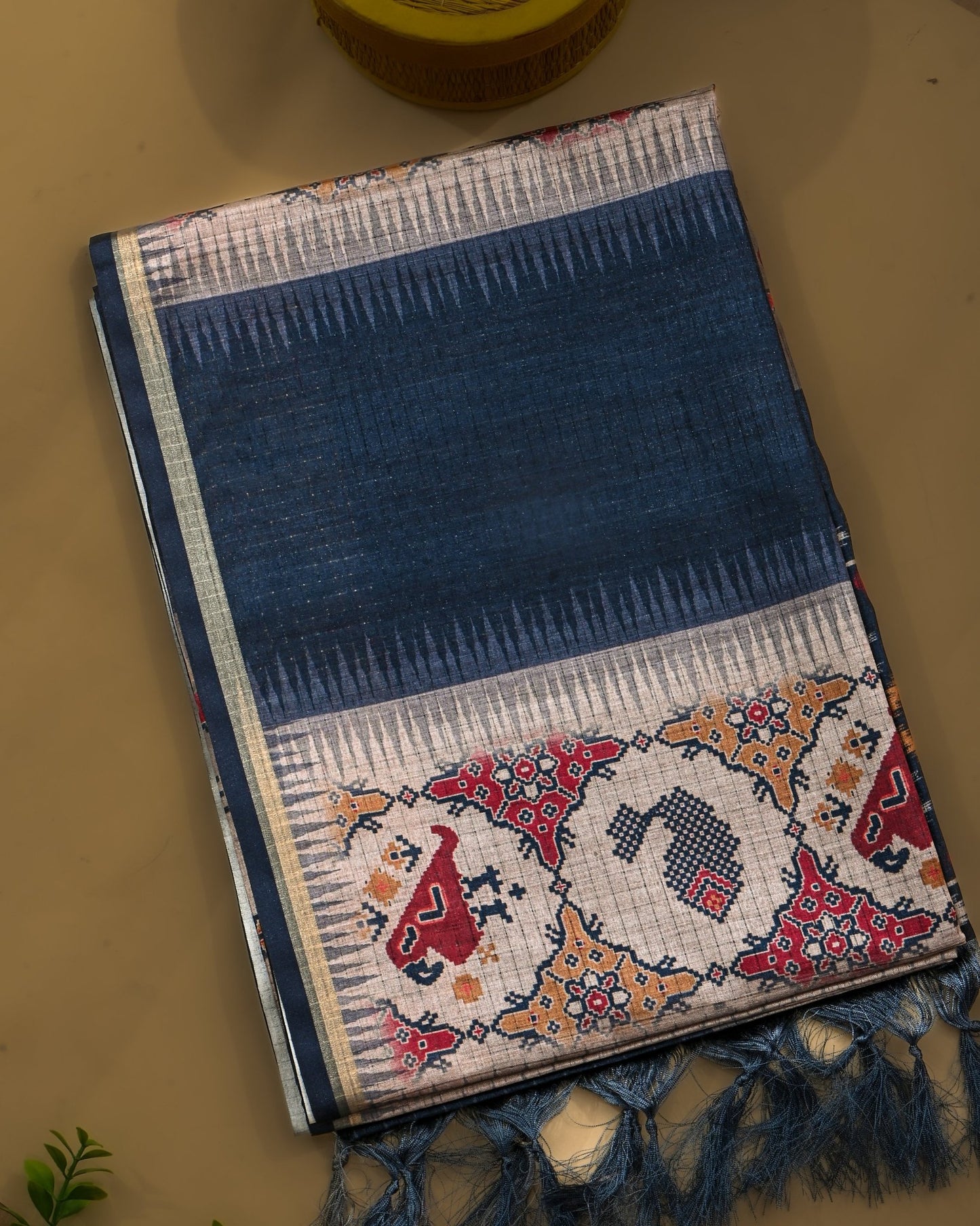 Multi Colour Silk Printed Saree - Shop Vastram