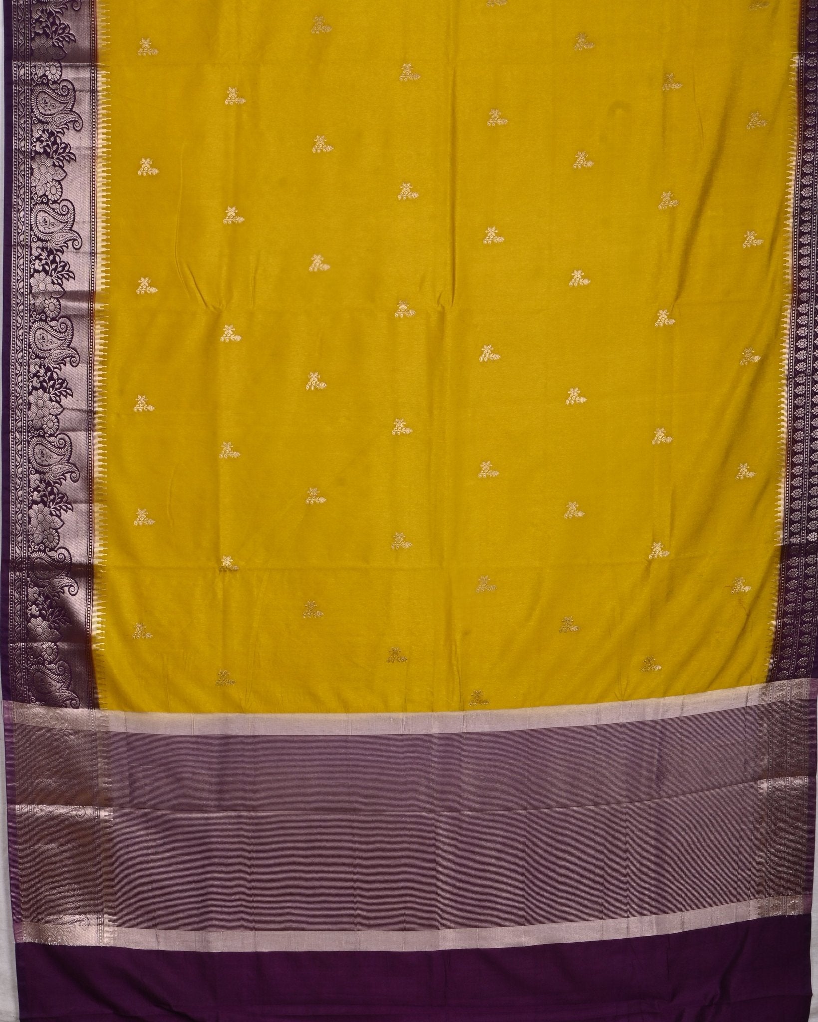 Mustard Yellow color Silk Saree - Shop Vastram