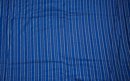 Navy Blue Banarasi Silk Saree - Shop Vastram