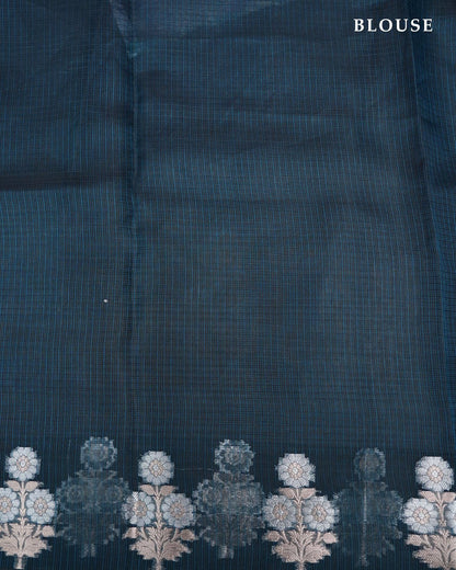 Navy Blue Color Silk Kota Saree - Shop Vastram