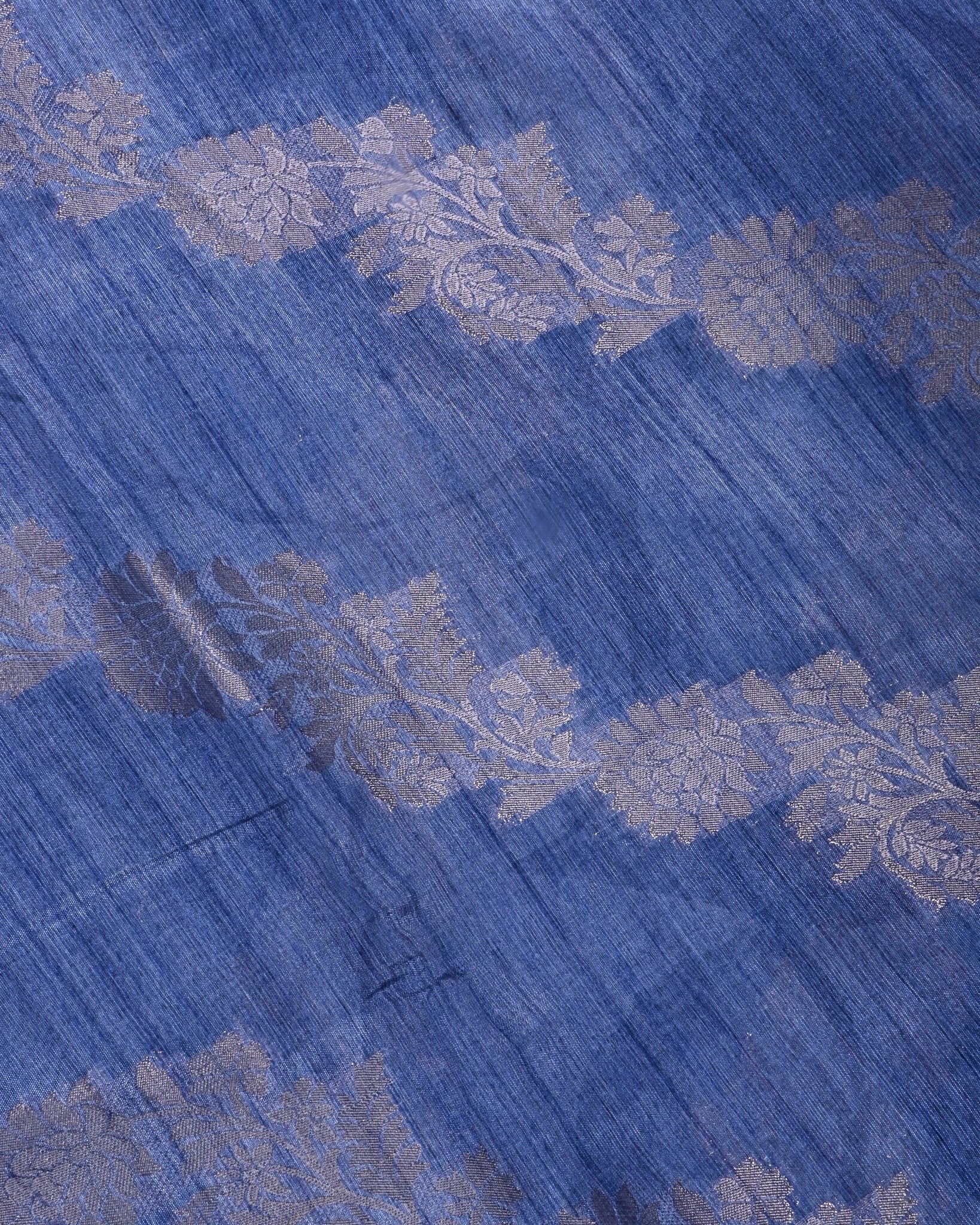 Navy Blue Color Silk Saree - Shop Vastram