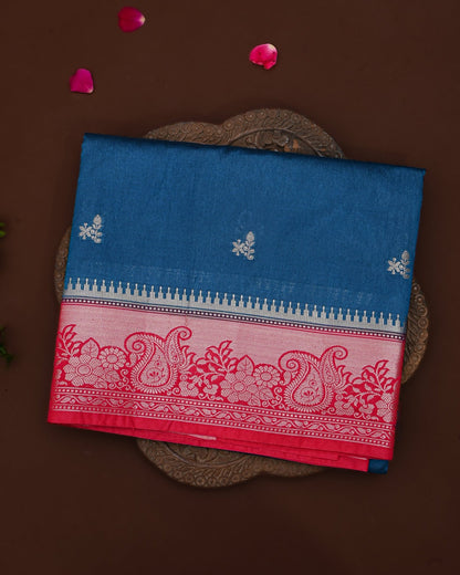 Navy Blue color Silk Saree - Shop Vastram