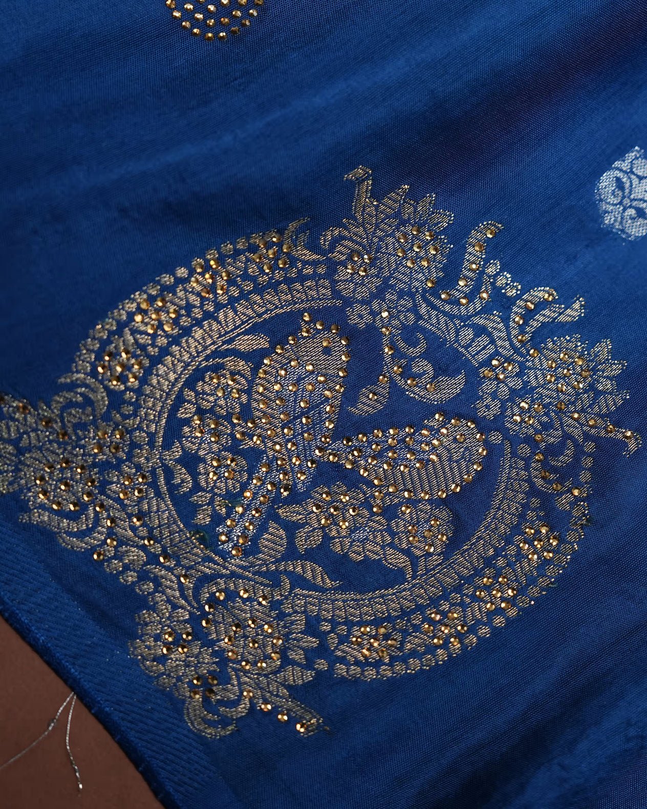 Navy Blue Color Silk Saree - Shop Vastram