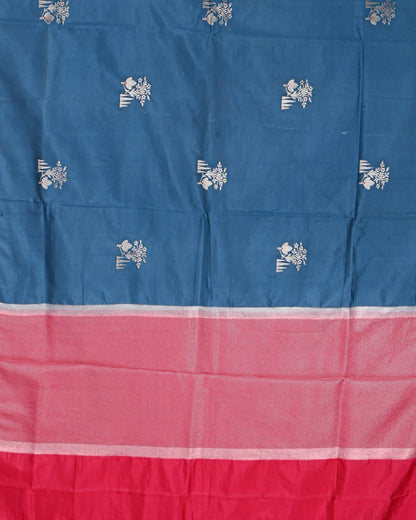 Navy Blue color Silk Saree - Shop Vastram