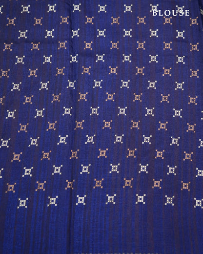Navy Blue Color Silk Saree - Shop Vastram