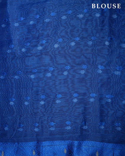 Navy Blue Color Silk Saree - Shop Vastram
