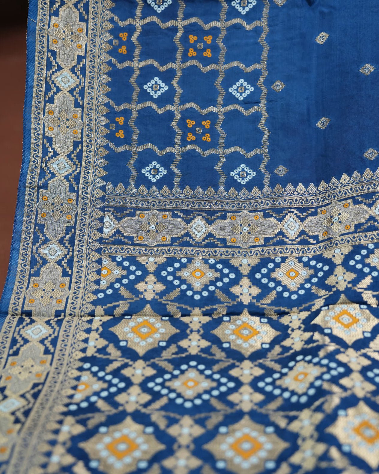 Navy Blue Color Silk Saree - Shop Vastram