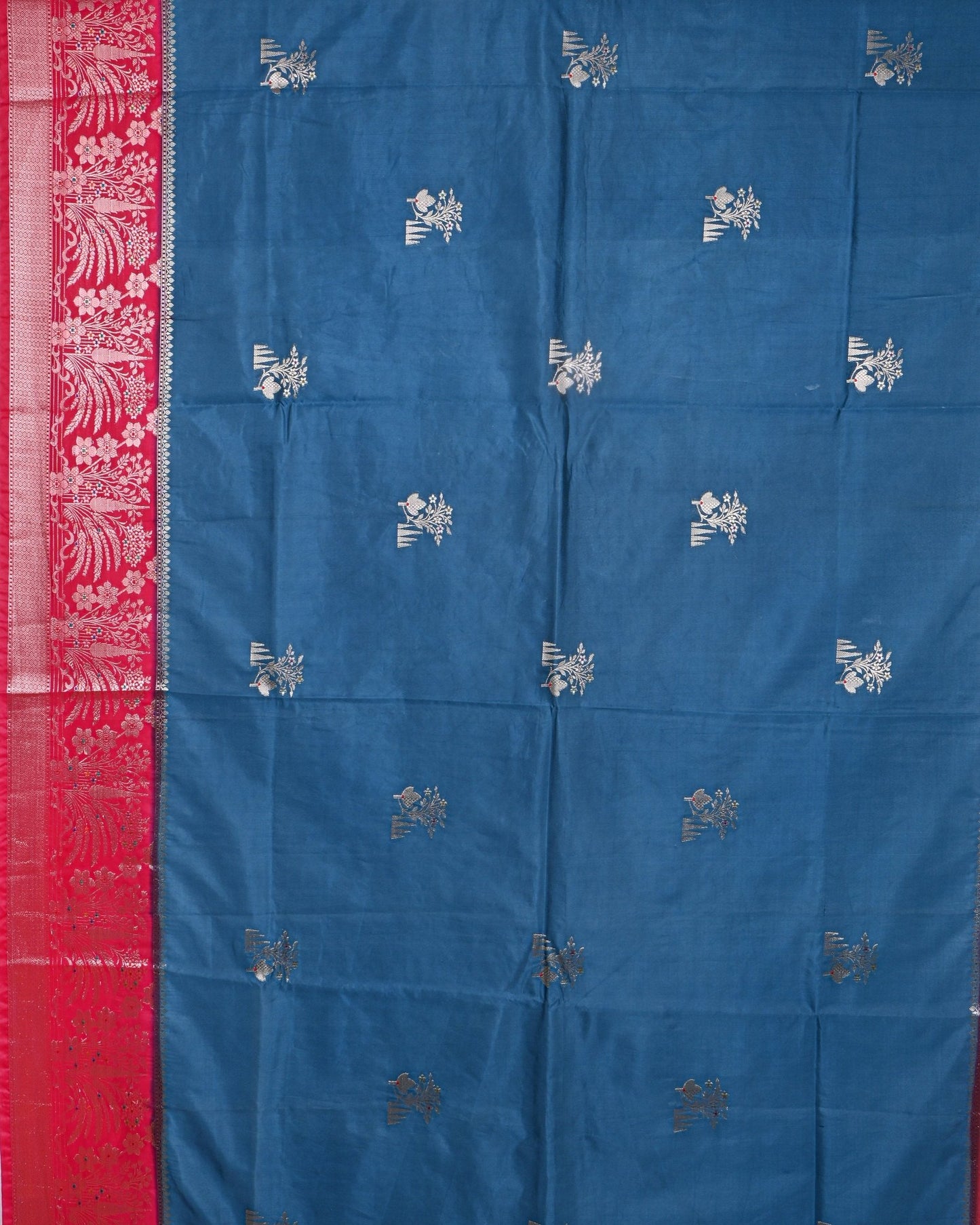 Navy Blue color Silk Saree - Shop Vastram