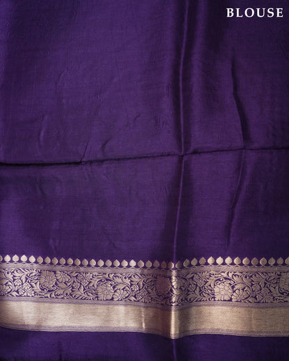 Navy Blue Color Silk Saree - Shop Vastram